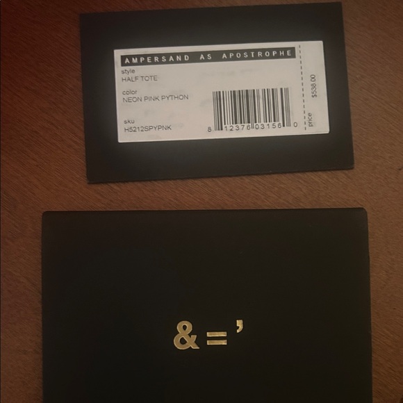 Vibrant Pink Python Textured Tote Bag Set! - Picture 3 of 3